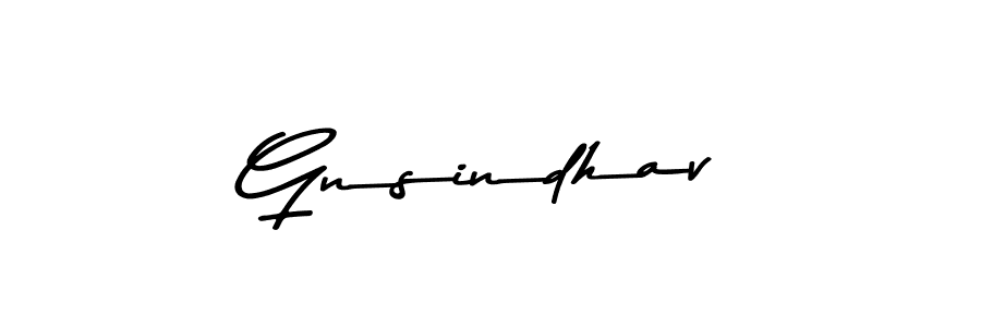 Gnsindhav stylish signature style. Best Handwritten Sign (Asem Kandis PERSONAL USE) for my name. Handwritten Signature Collection Ideas for my name Gnsindhav. Gnsindhav signature style 9 images and pictures png