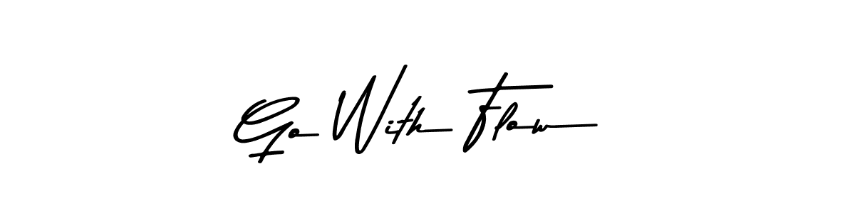 How to make Go With Flow signature? Asem Kandis PERSONAL USE is a professional autograph style. Create handwritten signature for Go With Flow name. Go With Flow signature style 9 images and pictures png