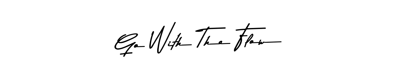 Go With The Flow stylish signature style. Best Handwritten Sign (Asem Kandis PERSONAL USE) for my name. Handwritten Signature Collection Ideas for my name Go With The Flow. Go With The Flow signature style 9 images and pictures png