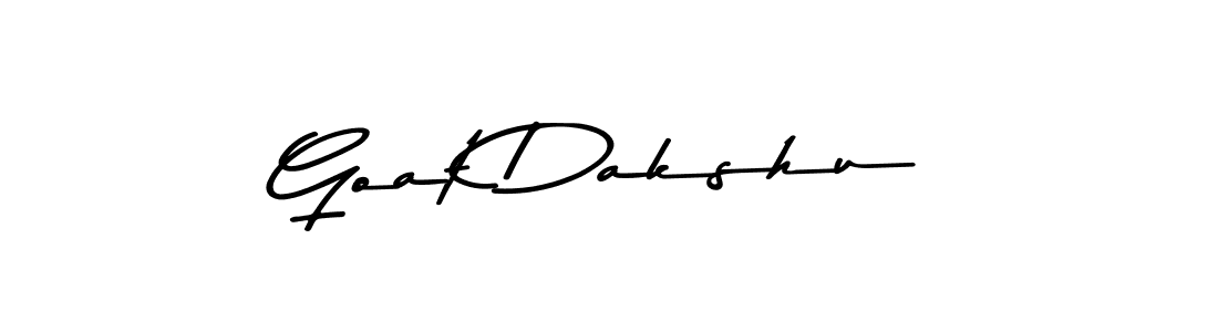 Make a beautiful signature design for name Goat Dakshu. With this signature (Asem Kandis PERSONAL USE) style, you can create a handwritten signature for free. Goat Dakshu signature style 9 images and pictures png