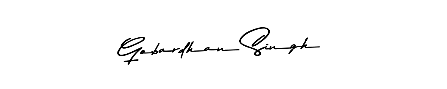 Asem Kandis PERSONAL USE is a professional signature style that is perfect for those who want to add a touch of class to their signature. It is also a great choice for those who want to make their signature more unique. Get Gobardhan Singh name to fancy signature for free. Gobardhan Singh signature style 9 images and pictures png