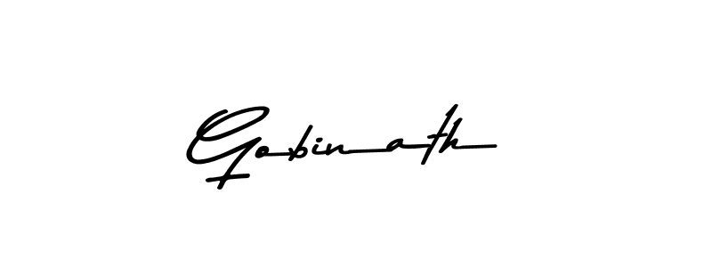 Gobinath stylish signature style. Best Handwritten Sign (Asem Kandis PERSONAL USE) for my name. Handwritten Signature Collection Ideas for my name Gobinath. Gobinath signature style 9 images and pictures png