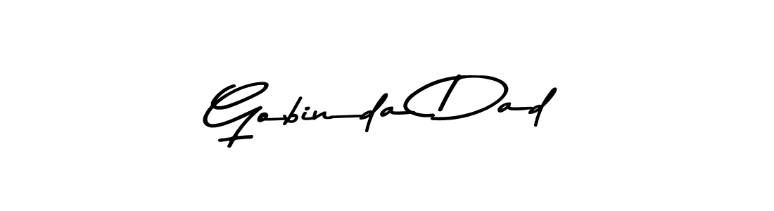 Design your own signature with our free online signature maker. With this signature software, you can create a handwritten (Asem Kandis PERSONAL USE) signature for name Gobinda Dad. Gobinda Dad signature style 9 images and pictures png