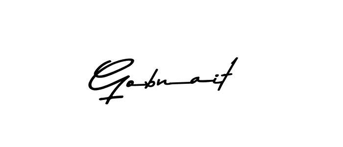 How to make Gobnait name signature. Use Asem Kandis PERSONAL USE style for creating short signs online. This is the latest handwritten sign. Gobnait signature style 9 images and pictures png