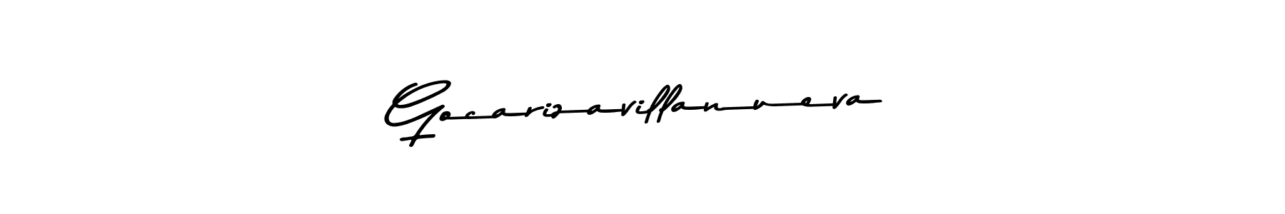 Gocarizavillanueva stylish signature style. Best Handwritten Sign (Asem Kandis PERSONAL USE) for my name. Handwritten Signature Collection Ideas for my name Gocarizavillanueva. Gocarizavillanueva signature style 9 images and pictures png