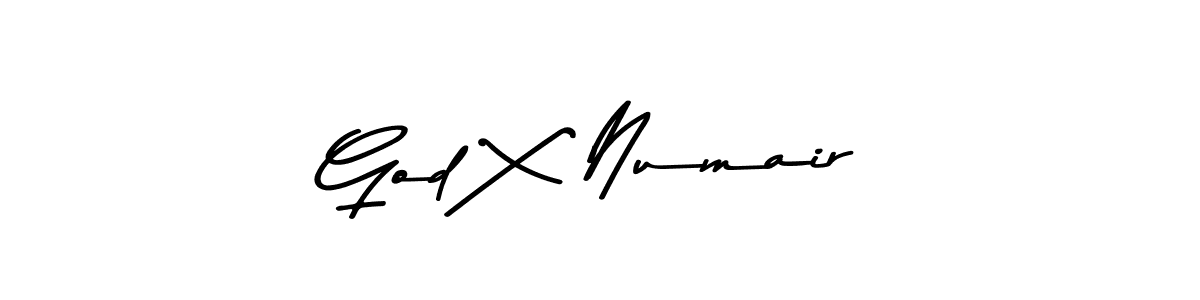 God X Numair stylish signature style. Best Handwritten Sign (Asem Kandis PERSONAL USE) for my name. Handwritten Signature Collection Ideas for my name God X Numair. God X Numair signature style 9 images and pictures png