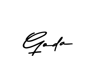Make a beautiful signature design for name Goda. With this signature (Asem Kandis PERSONAL USE) style, you can create a handwritten signature for free. Goda signature style 9 images and pictures png
