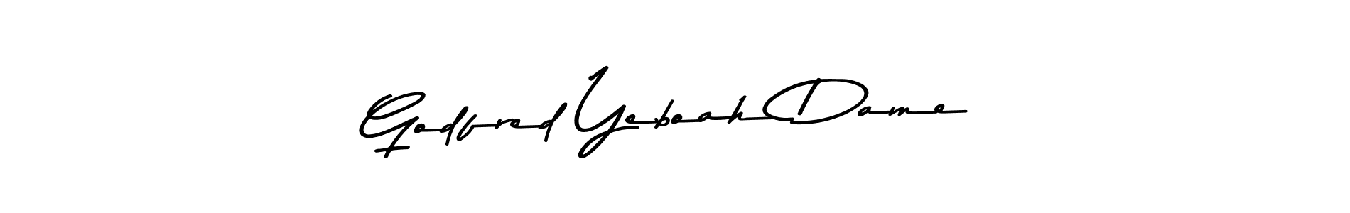 Asem Kandis PERSONAL USE is a professional signature style that is perfect for those who want to add a touch of class to their signature. It is also a great choice for those who want to make their signature more unique. Get Godfred Yeboah Dame name to fancy signature for free. Godfred Yeboah Dame signature style 9 images and pictures png