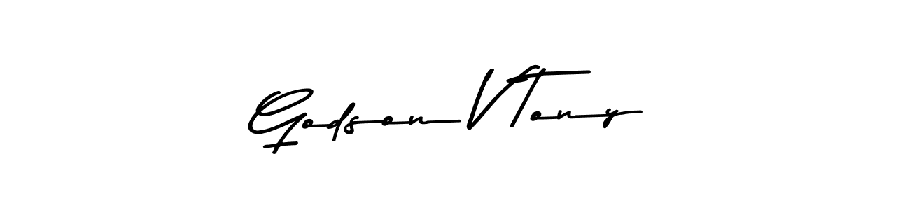 Also we have Godson V Tony name is the best signature style. Create professional handwritten signature collection using Asem Kandis PERSONAL USE autograph style. Godson V Tony signature style 9 images and pictures png