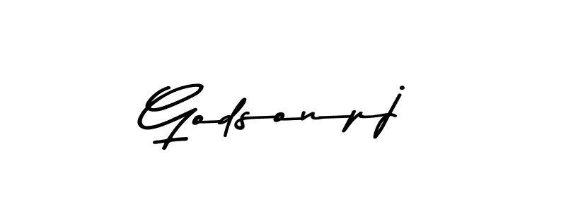 Use a signature maker to create a handwritten signature online. With this signature software, you can design (Asem Kandis PERSONAL USE) your own signature for name Godsonpj. Godsonpj signature style 9 images and pictures png