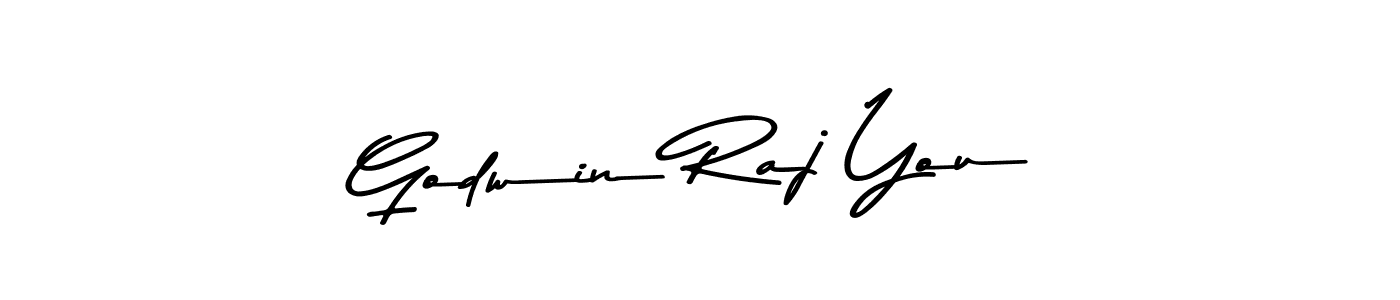 Make a beautiful signature design for name Godwin Raj You. With this signature (Asem Kandis PERSONAL USE) style, you can create a handwritten signature for free. Godwin Raj You signature style 9 images and pictures png