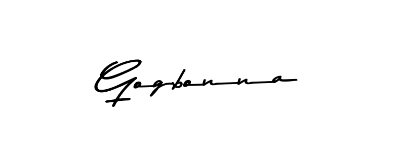 How to make Gogbonna signature? Asem Kandis PERSONAL USE is a professional autograph style. Create handwritten signature for Gogbonna name. Gogbonna signature style 9 images and pictures png