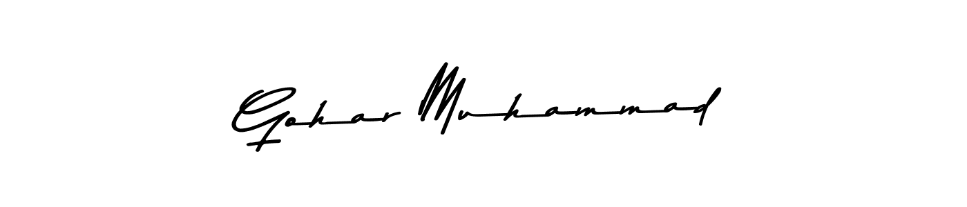 How to make Gohar Muhammad signature? Asem Kandis PERSONAL USE is a professional autograph style. Create handwritten signature for Gohar Muhammad name. Gohar Muhammad signature style 9 images and pictures png