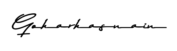 Download transparent PNG signature for name Goharhasnain styled with Asem Kandis PERSONAL USE font. Ready to paste directly into PDF and Word agreements. Goharhasnain signature style 9 images and pictures png