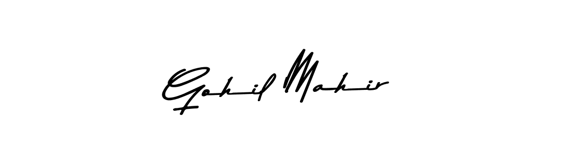 The best way (Asem Kandis PERSONAL USE) to make a short signature is to pick only two or three words in your name. The name Gohil Mahir include a total of six letters. For converting this name. Gohil Mahir signature style 9 images and pictures png