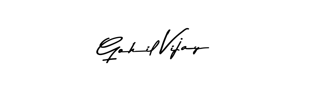 Asem Kandis PERSONAL USE is a professional signature style that is perfect for those who want to add a touch of class to their signature. It is also a great choice for those who want to make their signature more unique. Get Gohil Vijay name to fancy signature for free. Gohil Vijay signature style 9 images and pictures png