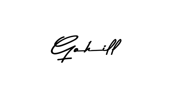 How to make Gohill signature? Asem Kandis PERSONAL USE is a professional autograph style. Create handwritten signature for Gohill name. Gohill signature style 9 images and pictures png