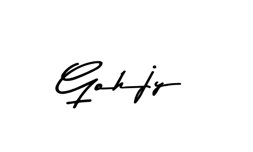Similarly Asem Kandis PERSONAL USE is the best handwritten signature design. Signature creator online .You can use it as an online autograph creator for name Gohjy. Gohjy signature style 9 images and pictures png