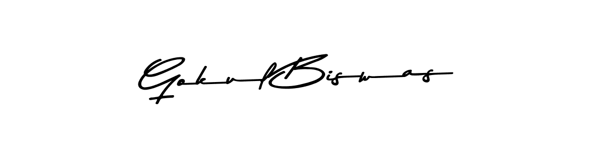 You should practise on your own different ways (Asem Kandis PERSONAL USE) to write your name (Gokul Biswas) in signature. don't let someone else do it for you. Gokul Biswas signature style 9 images and pictures png