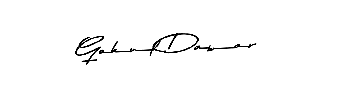 Use a signature maker to create a handwritten signature online. With this signature software, you can design (Asem Kandis PERSONAL USE) your own signature for name Gokul Dawar. Gokul Dawar signature style 9 images and pictures png