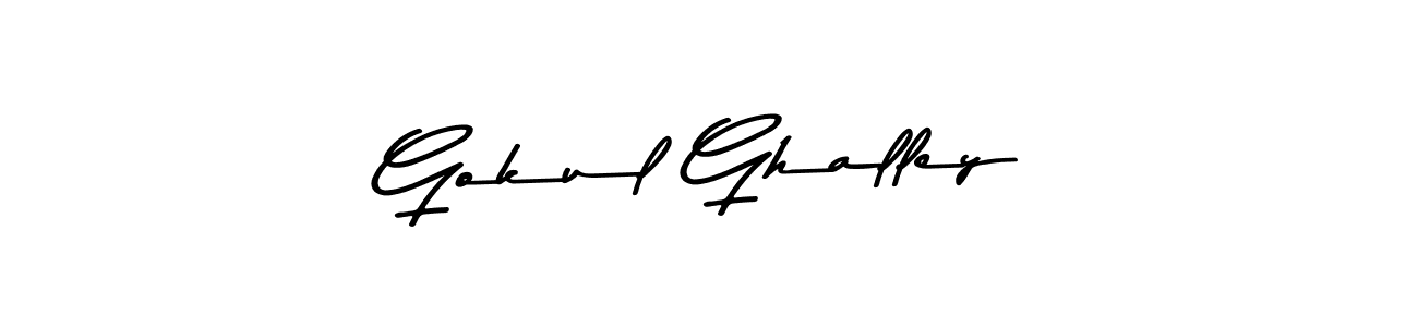 How to make Gokul Ghalley signature? Asem Kandis PERSONAL USE is a professional autograph style. Create handwritten signature for Gokul Ghalley name. Gokul Ghalley signature style 9 images and pictures png