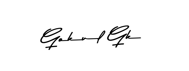 Make a short Gokul Gk signature style. Manage your documents anywhere anytime using Asem Kandis PERSONAL USE. Create and add eSignatures, submit forms, share and send files easily. Gokul Gk signature style 9 images and pictures png