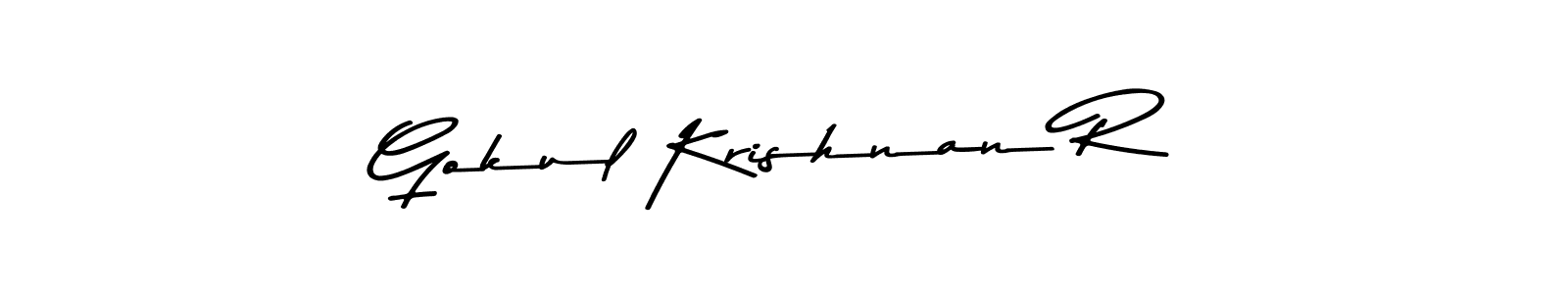 Design your own signature with our free online signature maker. With this signature software, you can create a handwritten (Asem Kandis PERSONAL USE) signature for name Gokul Krishnan R. Gokul Krishnan R signature style 9 images and pictures png