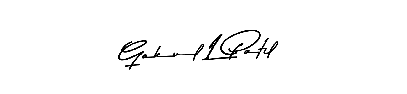 Make a beautiful signature design for name Gokul L Patil. Use this online signature maker to create a handwritten signature for free. Gokul L Patil signature style 9 images and pictures png