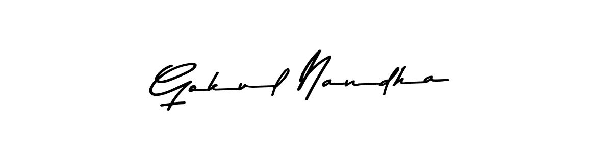 Make a beautiful signature design for name Gokul Nandha. Use this online signature maker to create a handwritten signature for free. Gokul Nandha signature style 9 images and pictures png