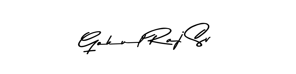if you are searching for the best signature style for your name Gokul Raj Sv. so please give up your signature search. here we have designed multiple signature styles  using Asem Kandis PERSONAL USE. Gokul Raj Sv signature style 9 images and pictures png