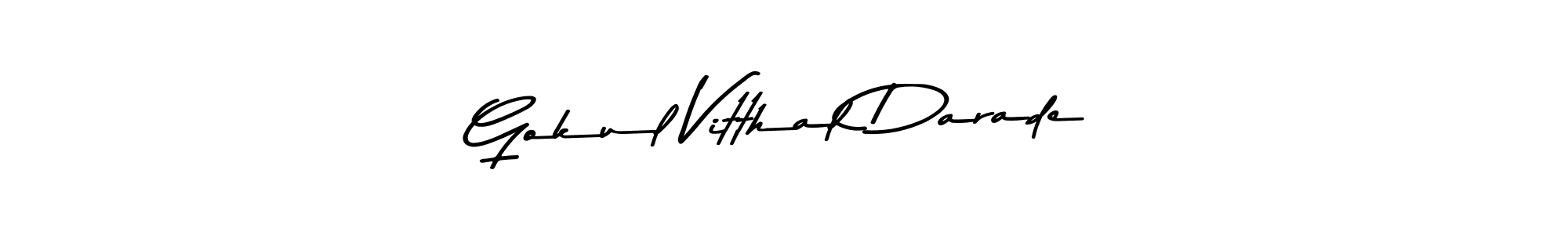 Here are the top 10 professional signature styles for the name Gokul Vitthal Darade. These are the best autograph styles you can use for your name. Gokul Vitthal Darade signature style 9 images and pictures png