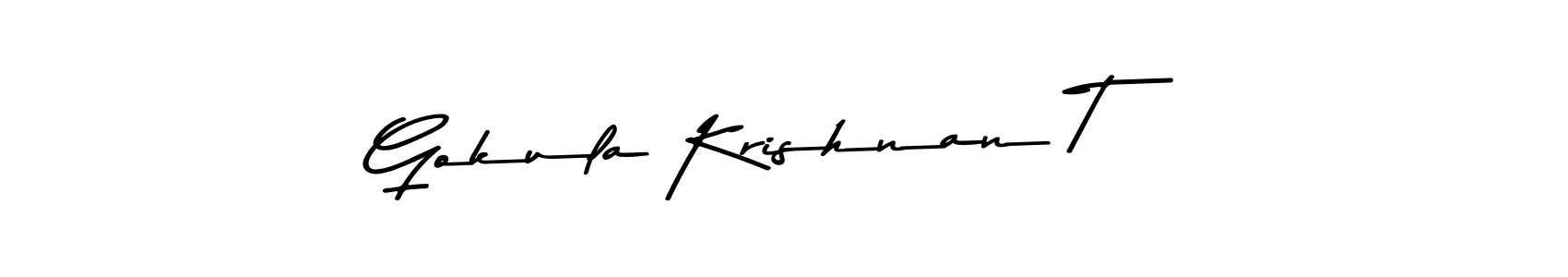 Also we have Gokula Krishnan T name is the best signature style. Create professional handwritten signature collection using Asem Kandis PERSONAL USE autograph style. Gokula Krishnan T signature style 9 images and pictures png