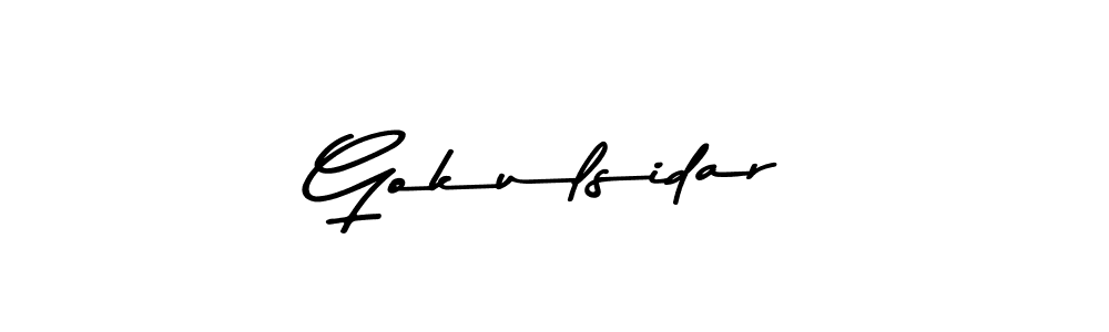 How to Draw Gokulsidar signature style? Asem Kandis PERSONAL USE is a latest design signature styles for name Gokulsidar. Gokulsidar signature style 9 images and pictures png