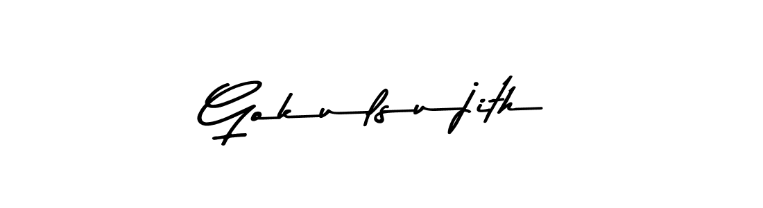 Design your own signature with our free online signature maker. With this signature software, you can create a handwritten (Asem Kandis PERSONAL USE) signature for name Gokulsujith. Gokulsujith signature style 9 images and pictures png