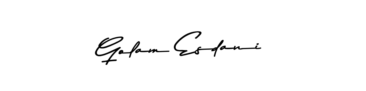 How to make Golam Esdani signature? Asem Kandis PERSONAL USE is a professional autograph style. Create handwritten signature for Golam Esdani name. Golam Esdani signature style 9 images and pictures png