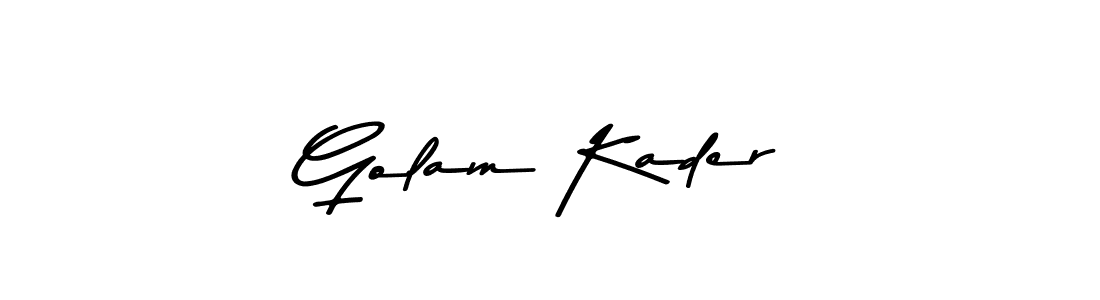 Make a beautiful signature design for name Golam Kader. With this signature (Asem Kandis PERSONAL USE) style, you can create a handwritten signature for free. Golam Kader signature style 9 images and pictures png