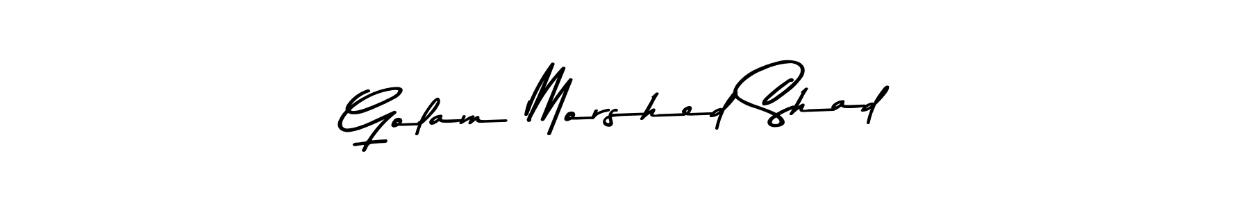 How to make Golam Morshed Shad name signature. Use Asem Kandis PERSONAL USE style for creating short signs online. This is the latest handwritten sign. Golam Morshed Shad signature style 9 images and pictures png