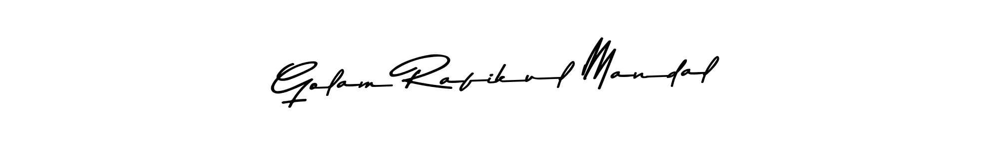 Make a beautiful signature design for name Golam Rafikul Mandal. With this signature (Asem Kandis PERSONAL USE) style, you can create a handwritten signature for free. Golam Rafikul Mandal signature style 9 images and pictures png