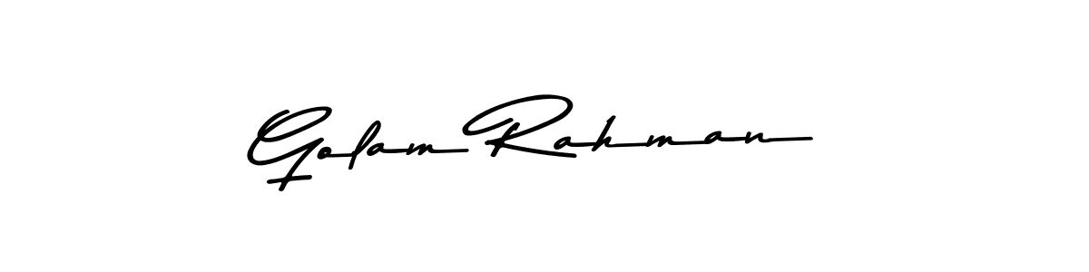 Use a signature maker to create a handwritten signature online. With this signature software, you can design (Asem Kandis PERSONAL USE) your own signature for name Golam Rahman. Golam Rahman signature style 9 images and pictures png