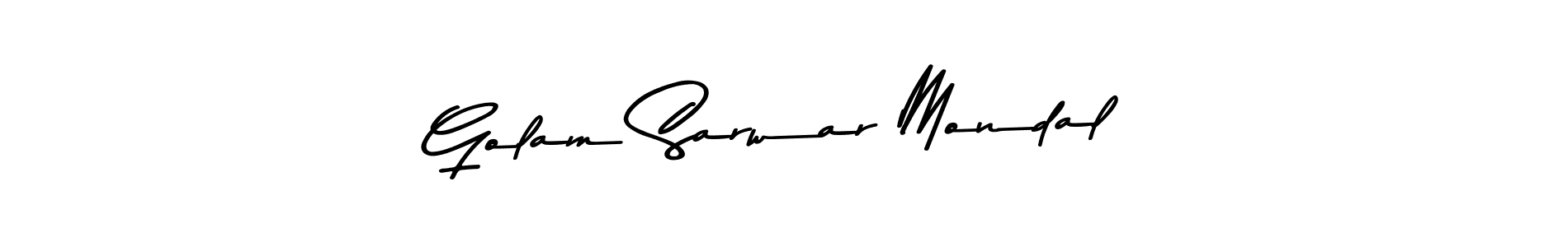 Make a beautiful signature design for name Golam Sarwar Mondal. With this signature (Asem Kandis PERSONAL USE) style, you can create a handwritten signature for free. Golam Sarwar Mondal signature style 9 images and pictures png