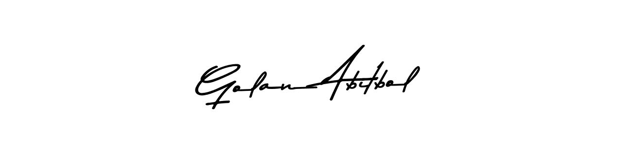 You should practise on your own different ways (Asem Kandis PERSONAL USE) to write your name (Golan Abitbol) in signature. don't let someone else do it for you. Golan Abitbol signature style 9 images and pictures png