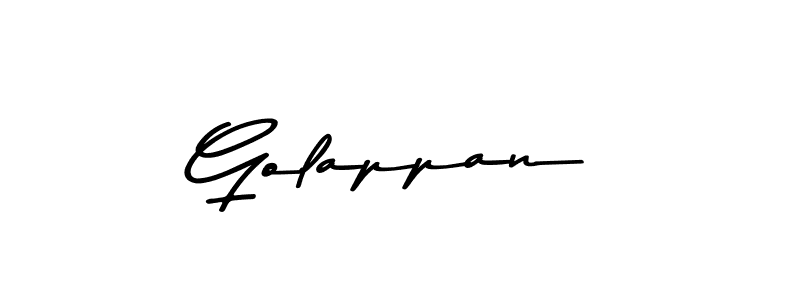 Make a beautiful signature design for name Golappan. With this signature (Asem Kandis PERSONAL USE) style, you can create a handwritten signature for free. Golappan signature style 9 images and pictures png