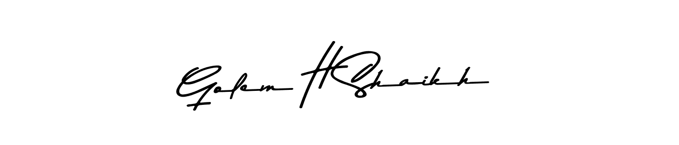 This is the best signature style for the Golem H Shaikh name. Also you like these signature font (Asem Kandis PERSONAL USE). Mix name signature. Golem H Shaikh signature style 9 images and pictures png