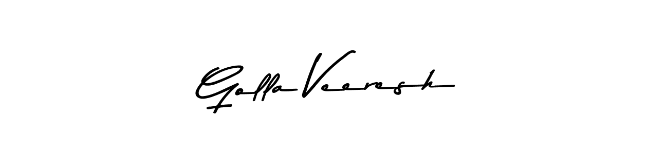 Design your own signature with our free online signature maker. With this signature software, you can create a handwritten (Asem Kandis PERSONAL USE) signature for name Golla Veeresh. Golla Veeresh signature style 9 images and pictures png