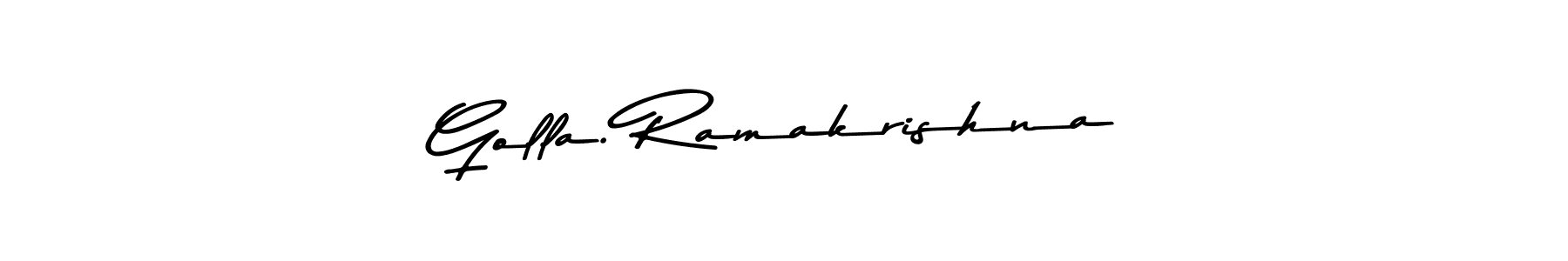 You should practise on your own different ways (Asem Kandis PERSONAL USE) to write your name (Golla. Ramakrishna) in signature. don't let someone else do it for you. Golla. Ramakrishna signature style 9 images and pictures png