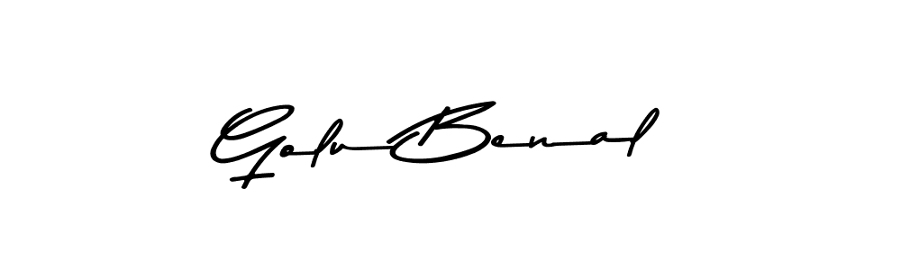 How to make Golu Benal signature? Asem Kandis PERSONAL USE is a professional autograph style. Create handwritten signature for Golu Benal name. Golu Benal signature style 9 images and pictures png