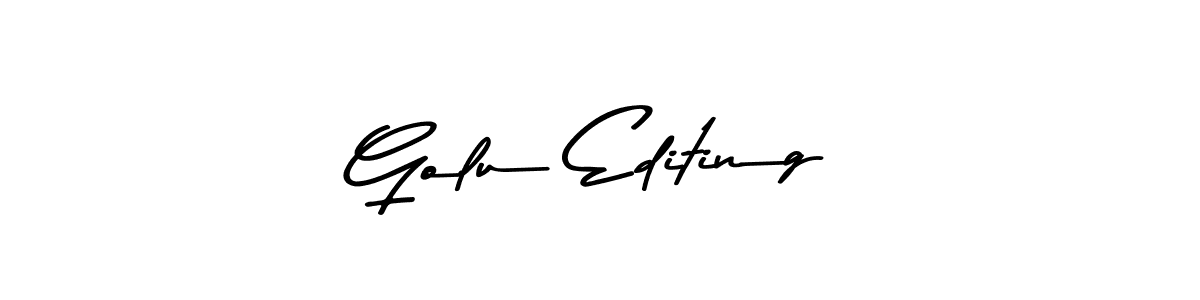 Make a beautiful signature design for name Golu Editing. Use this online signature maker to create a handwritten signature for free. Golu Editing signature style 9 images and pictures png