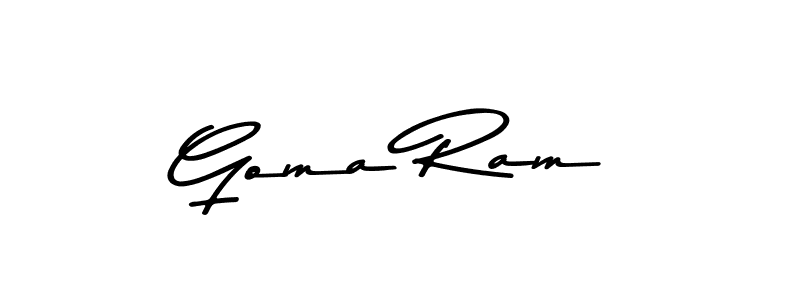 Design your own signature with our free online signature maker. With this signature software, you can create a handwritten (Asem Kandis PERSONAL USE) signature for name Goma Ram. Goma Ram signature style 9 images and pictures png