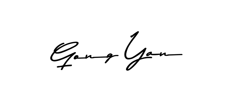 Make a beautiful signature design for name Gong Yan. With this signature (Asem Kandis PERSONAL USE) style, you can create a handwritten signature for free. Gong Yan signature style 9 images and pictures png