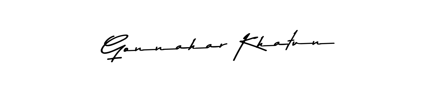 Use a signature maker to create a handwritten signature online. With this signature software, you can design (Asem Kandis PERSONAL USE) your own signature for name Gonnahar Khatun. Gonnahar Khatun signature style 9 images and pictures png